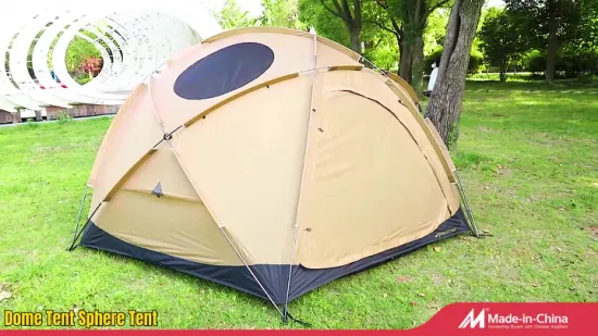Tente de sphère de dôme d'ombre de soleil de camping en plein air faite sur commande réglable de luxe